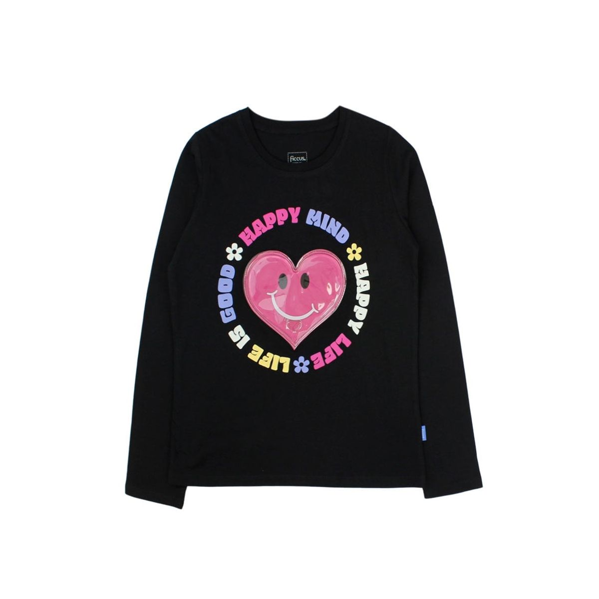 FICCUS - Polera Junior Niña Day To Day Negro