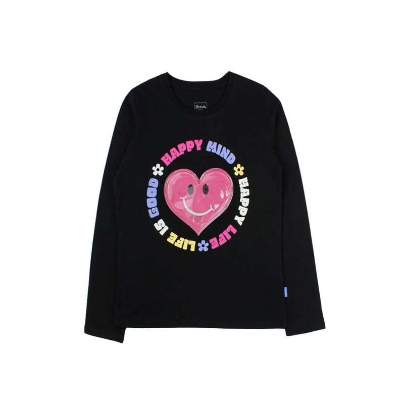 FICCUS - Polera Junior Niña Day To Day Negro
