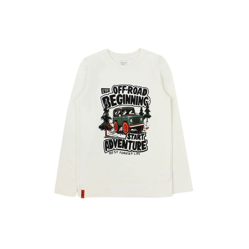 FICCUS - Polera Junior Niño Day To Day Blanco