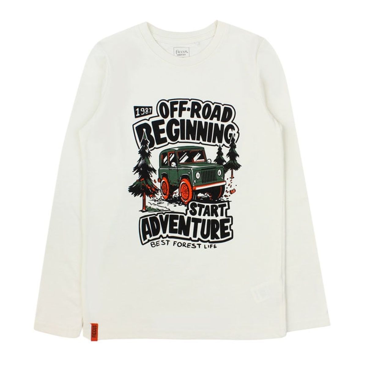 FICCUS - Polera Junior Niño Day To Day Blanco