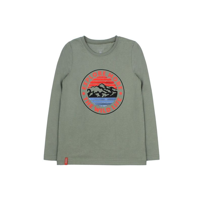 FICCUS - Polera Junior Niño Day To Day Verde