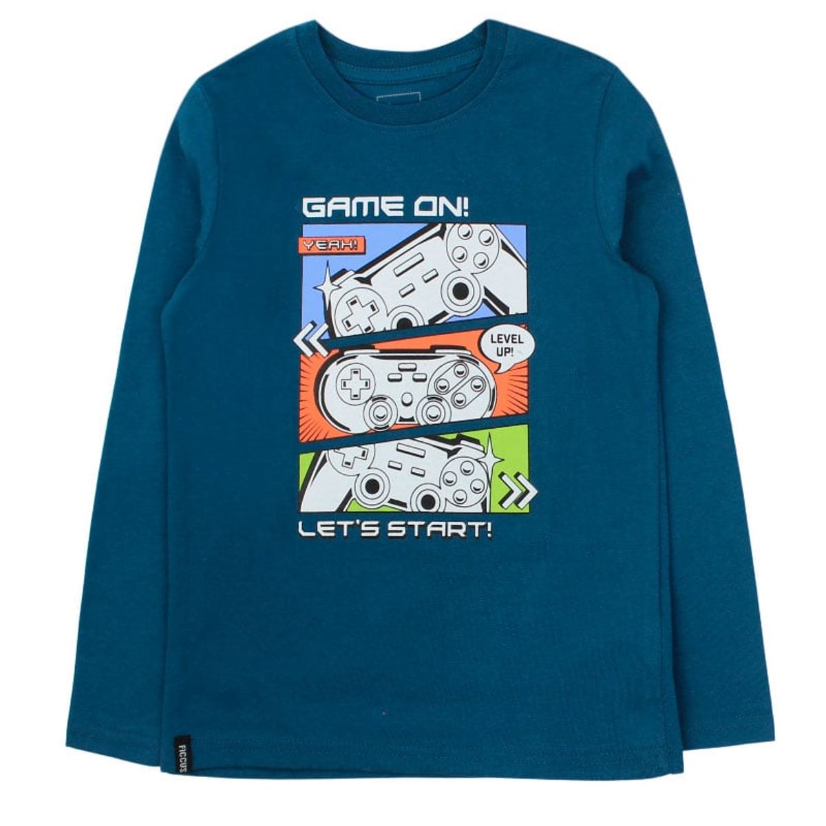 FICCUS - Polera Kids Niño Day To Day Petroleo