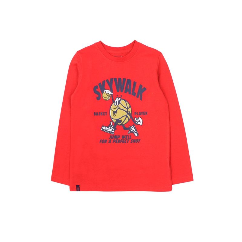 FICCUS - Polera Kids Niño Day To Day Rojo