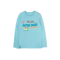 FICCUS - Polera Junior Niño Day To Day Turquesa