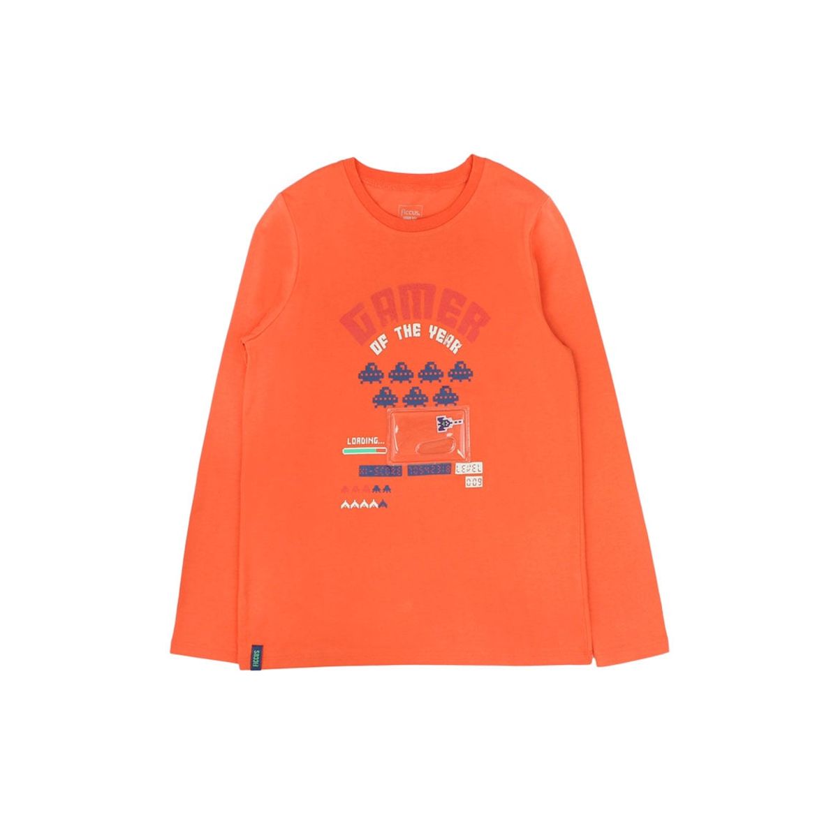 FICCUS - Polera Junior Niño Day To Day Naranjo