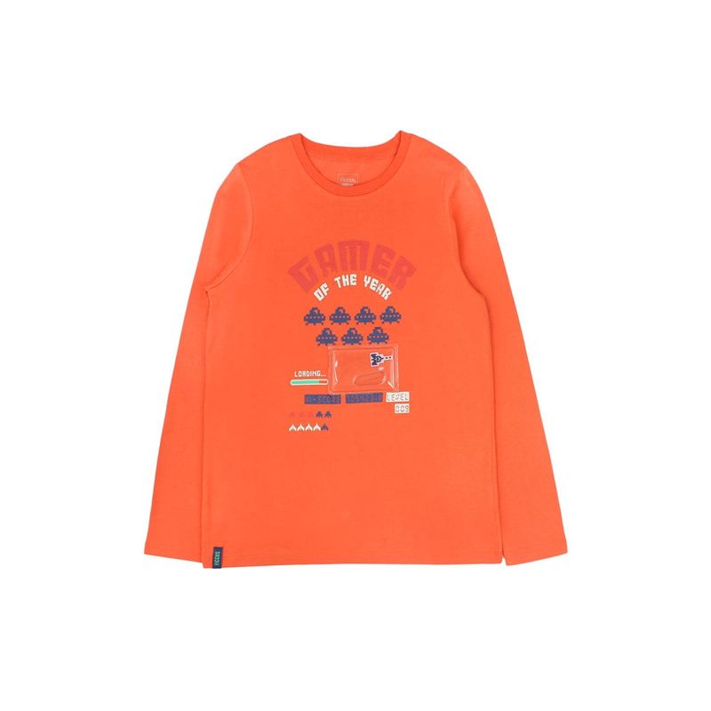 FICCUS - Polera Junior Niño Day To Day Naranjo