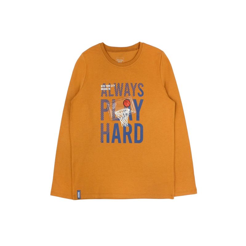 FICCUS - Polera Junior Niño Day To Day Café
