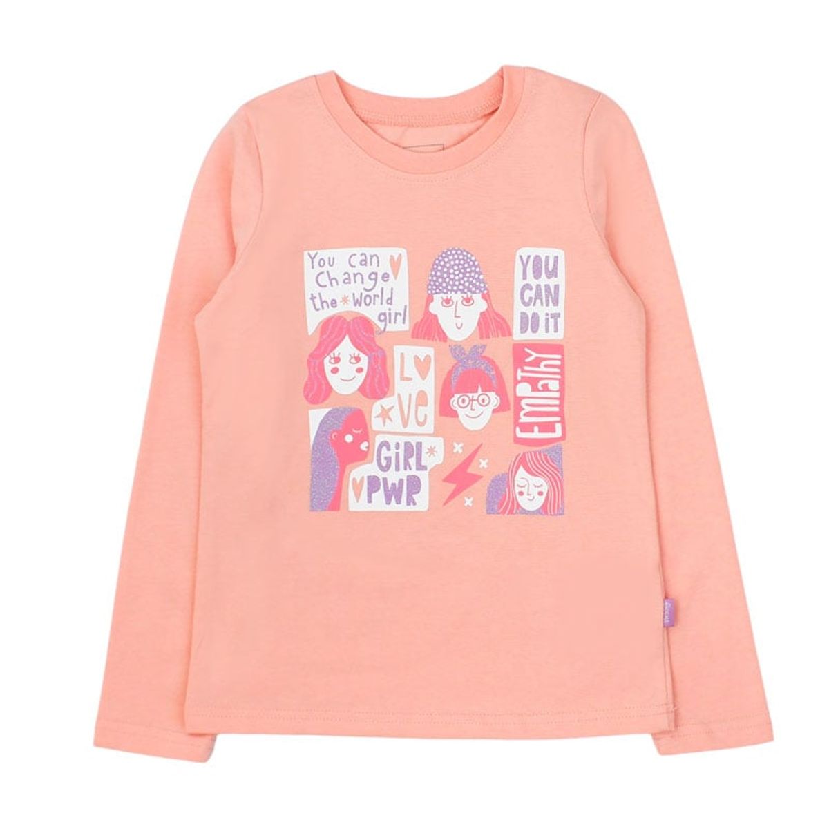 FICCUS - Polera Kids Niña Day To Day Coral