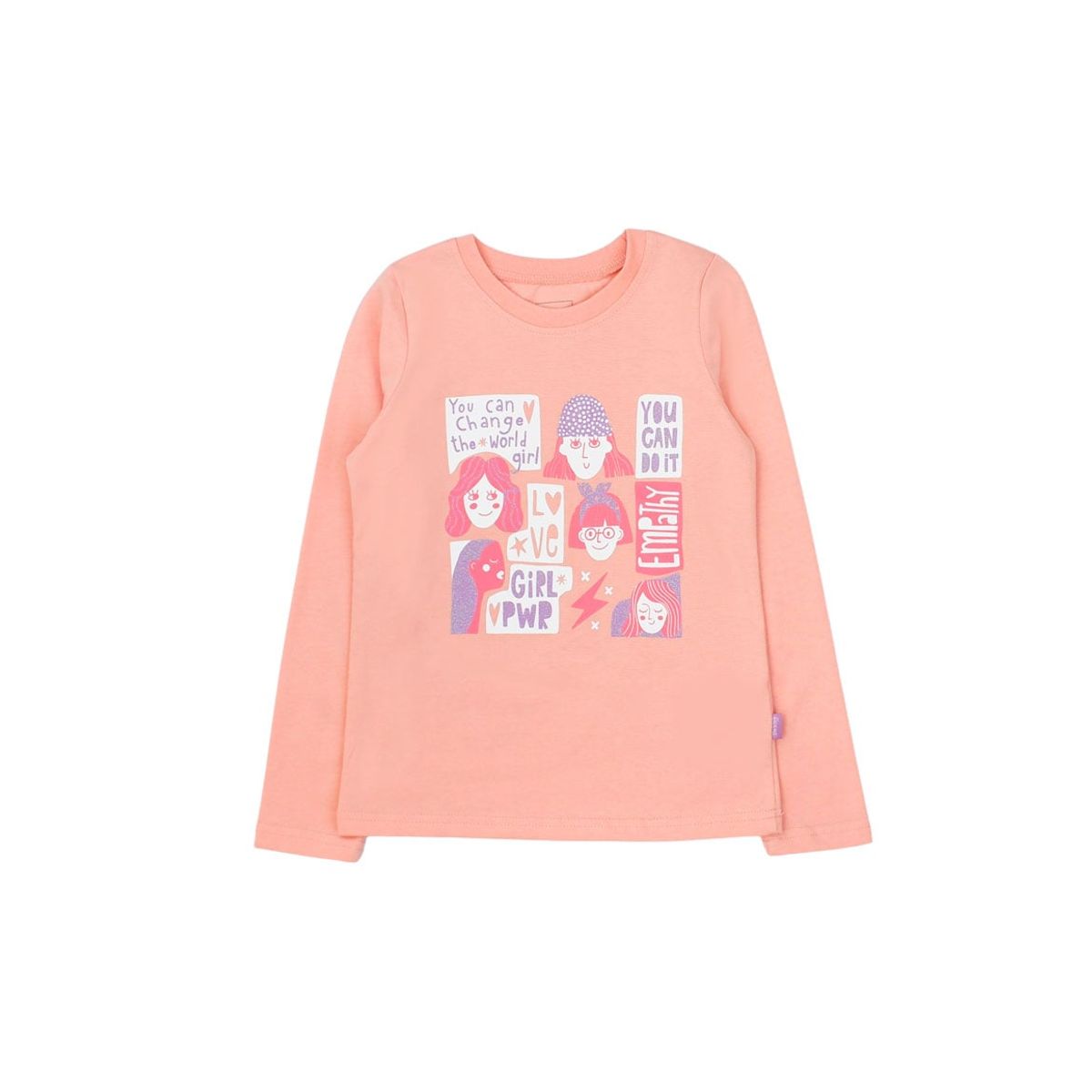 FICCUS - Polera Kids Niña Day To Day Coral