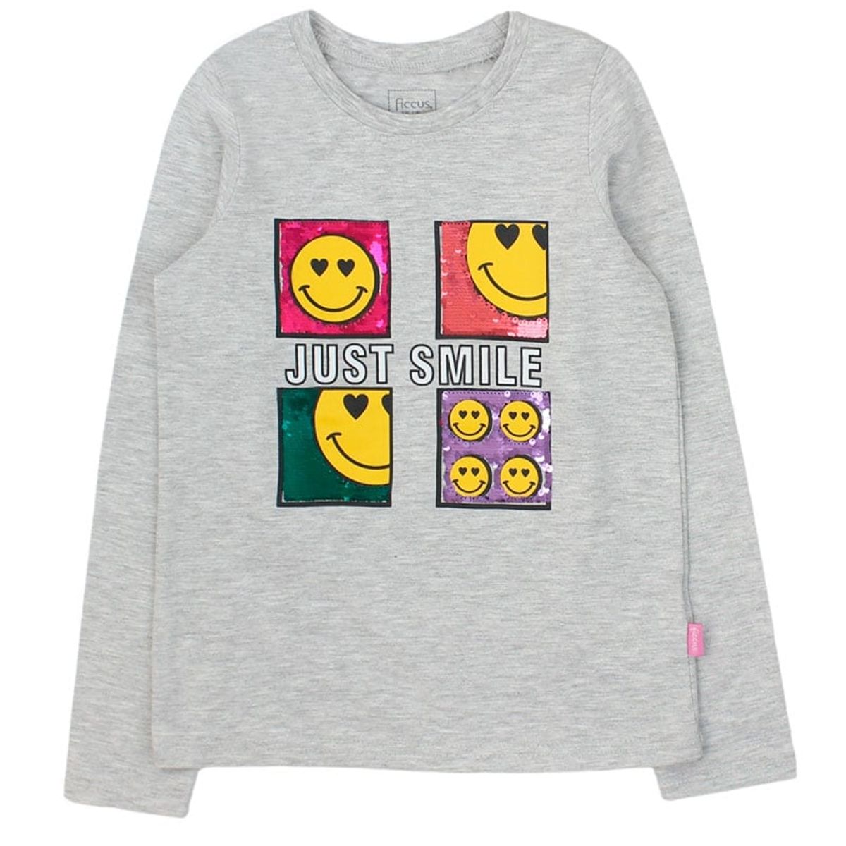 FICCUS - Polera Kids Niña Day To Day Gris