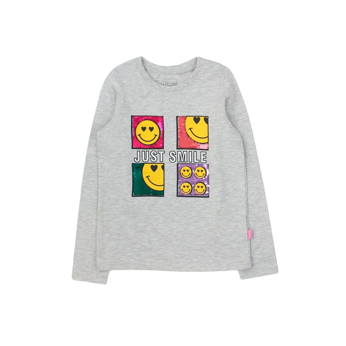 FICCUS - Polera Kids Niña Day To Day Gris