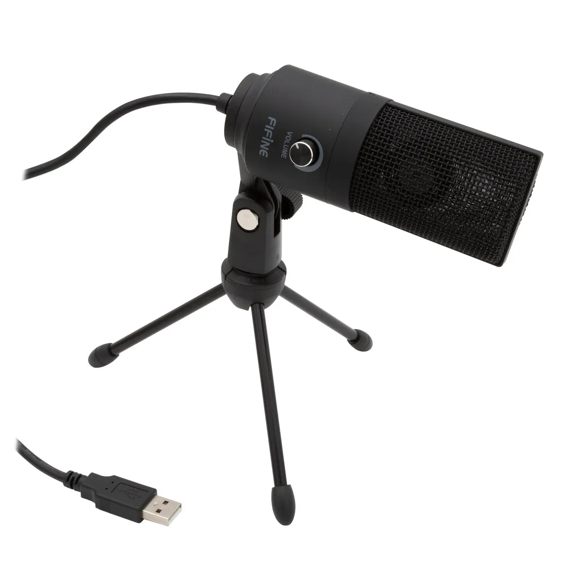 FIFINE - MICROFONO CONDESADOR FIFINE NEGRO USB K669B