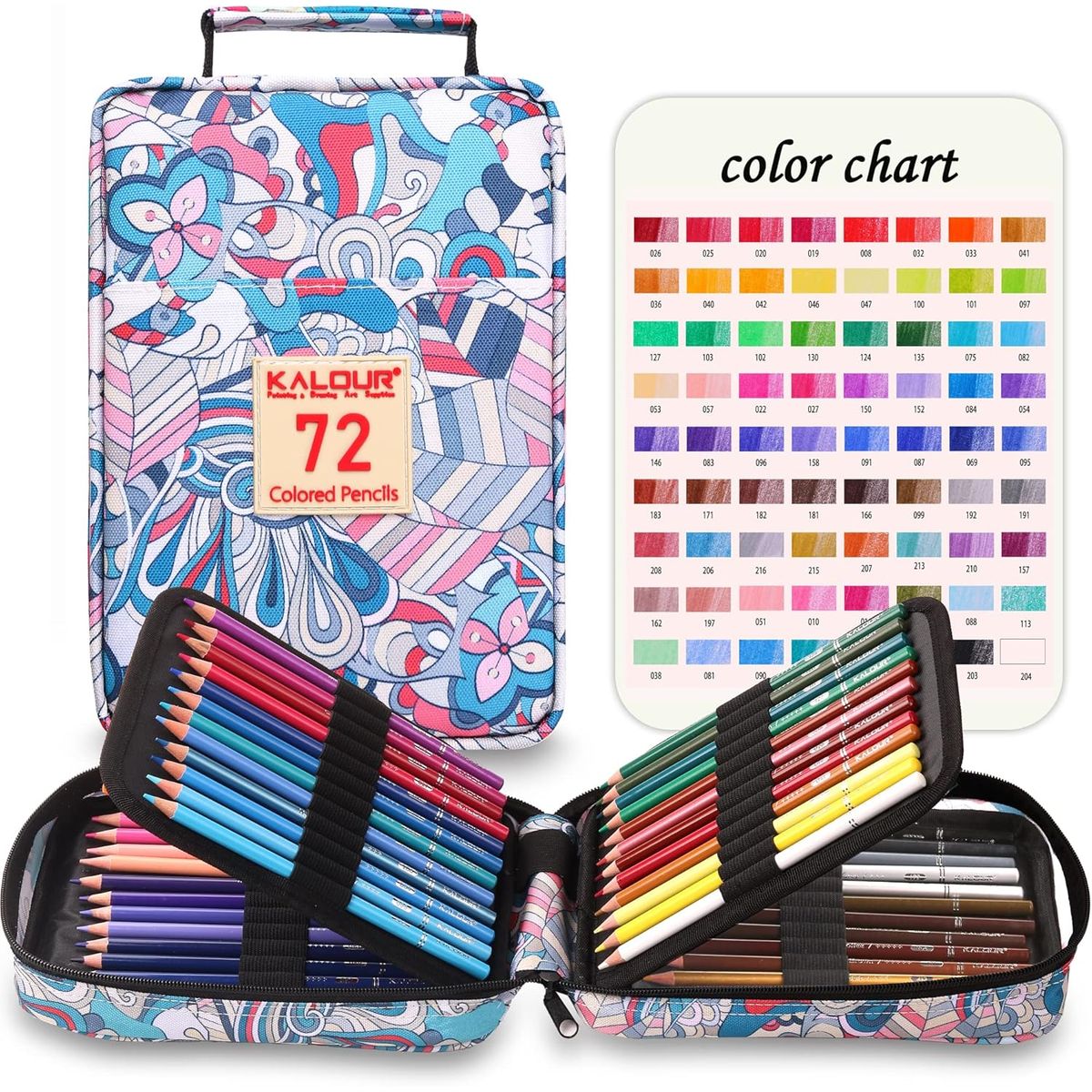 GENERICO - Estuche 72 lapices de colores KALOUR calidad premium