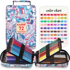 GENERICO - Estuche 72 lapices de colores KALOUR calidad premium