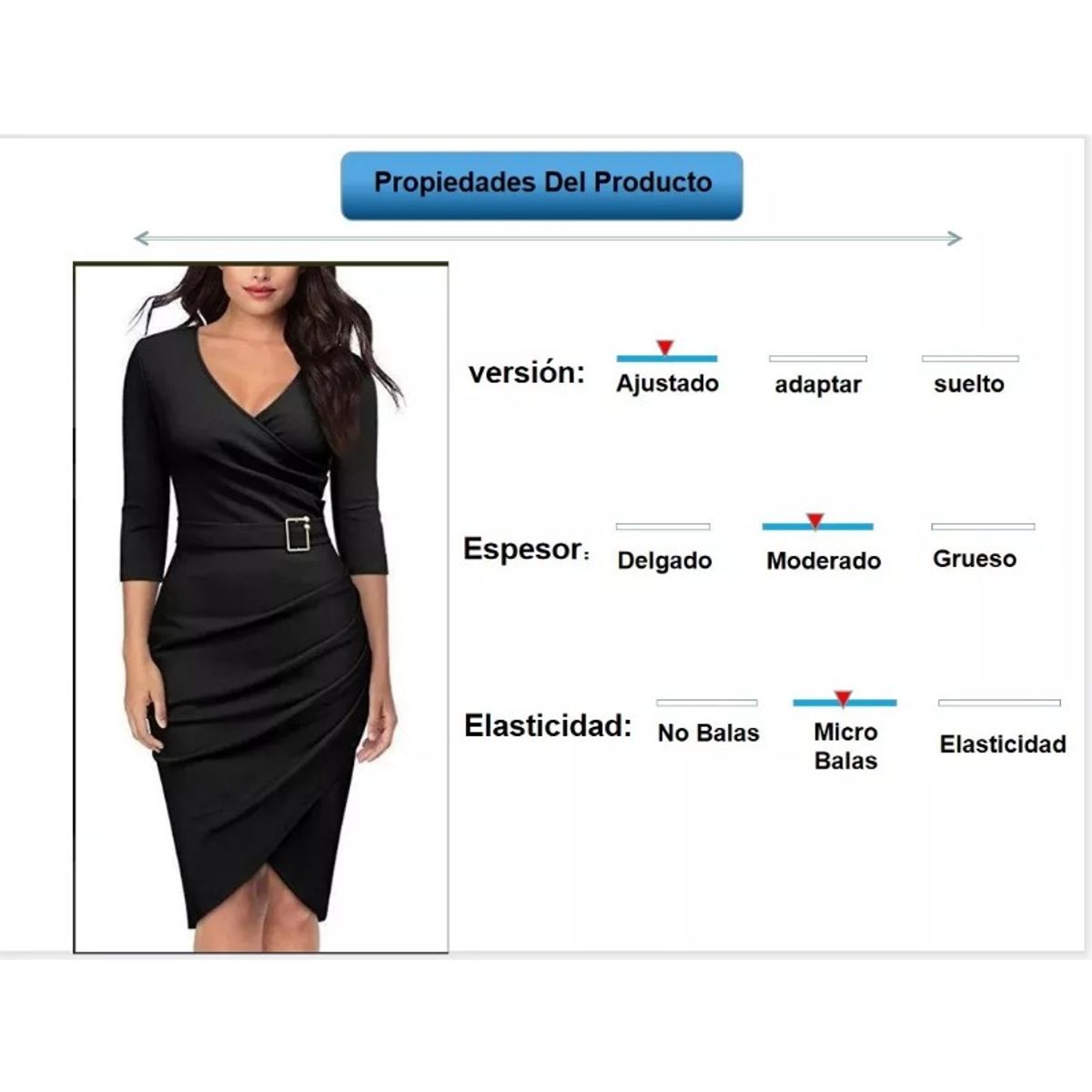 GIOIO - Vestido Mujer Negro