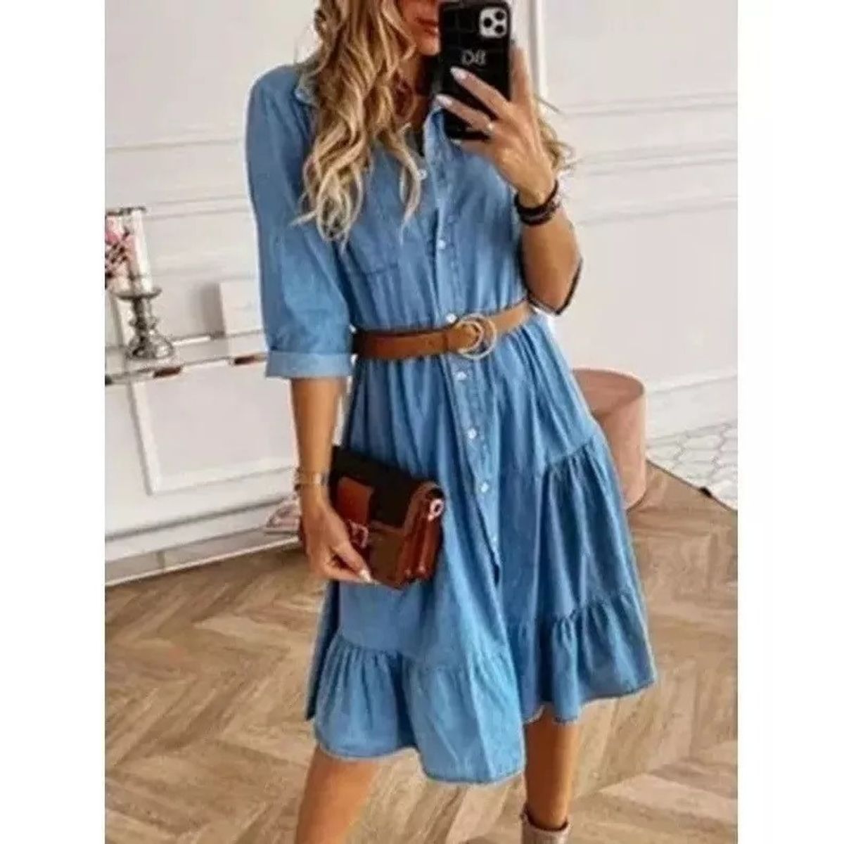 GIOIO - Vestido Mujer Azul