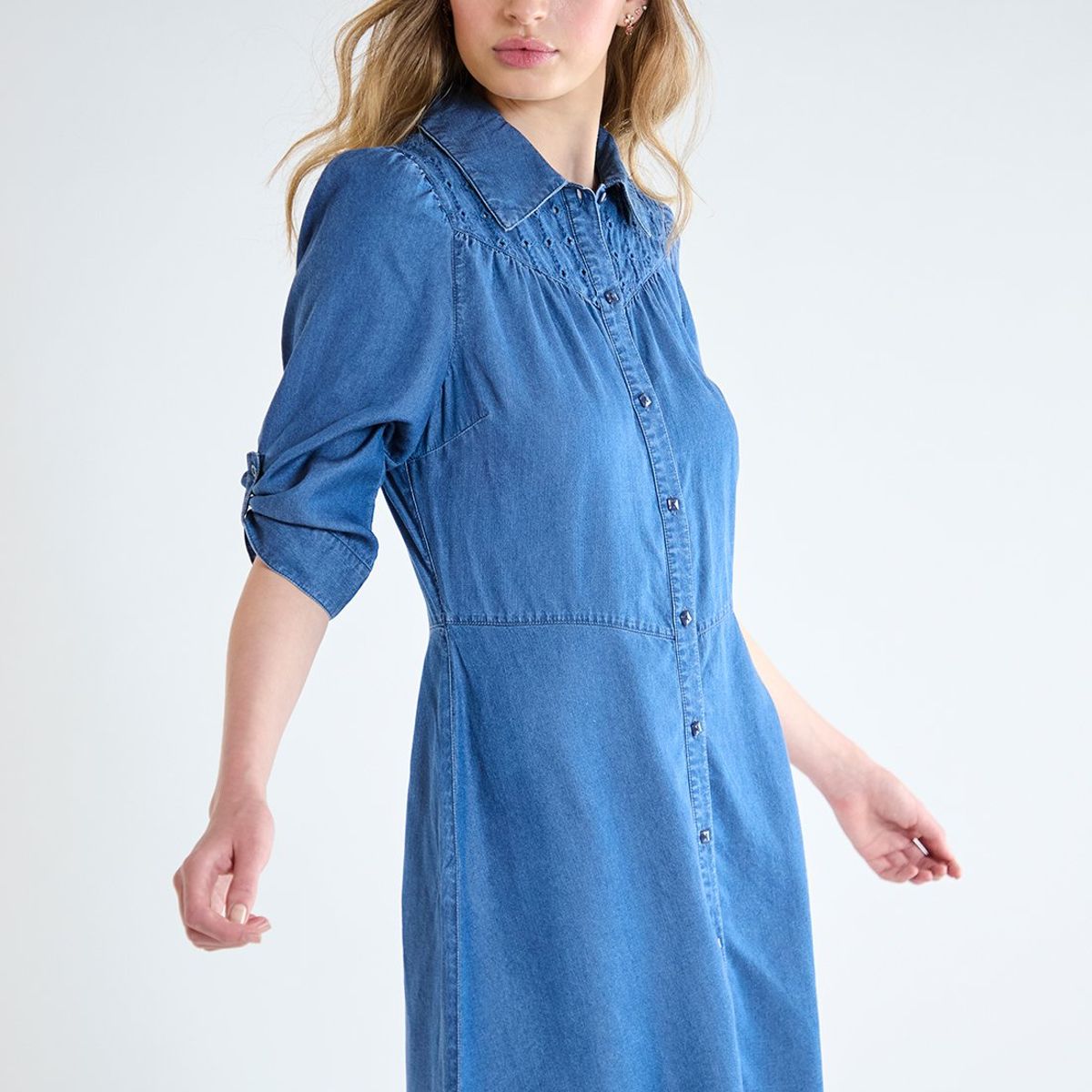 IO - Vestido Corto Azul Marino Mujer Io