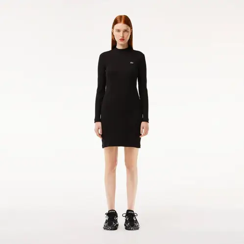 LACOSTE - Vestido Manga Larga Mujer EF7288