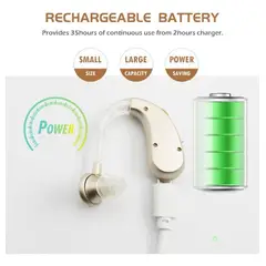 GENERICO - Audífono Digital Recargable con Reducción de Ruido y Comfort