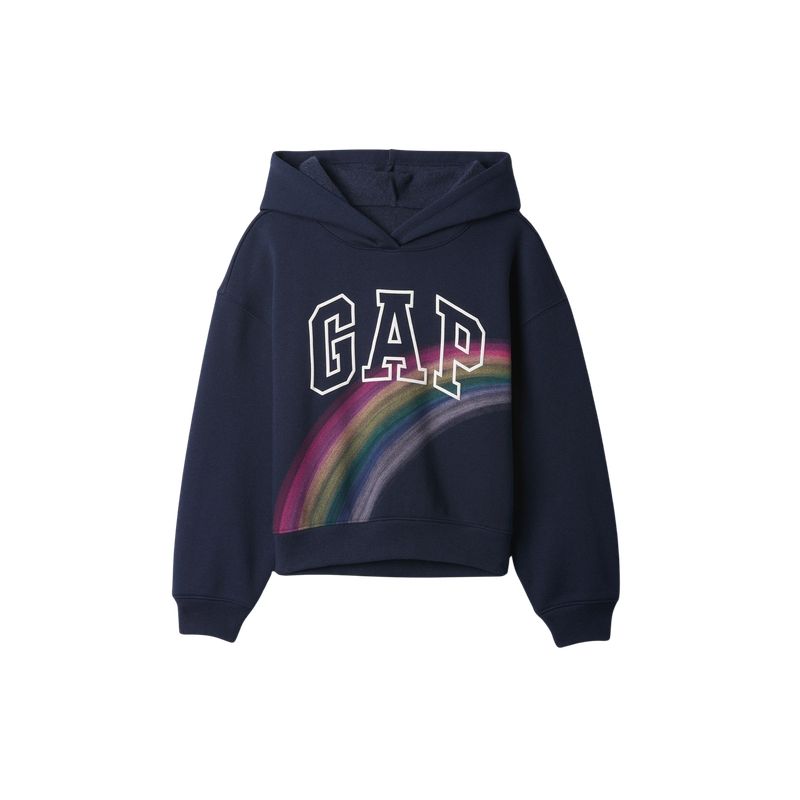 GAP - Polerón Logo Sin Cierre Arcoíris Azul