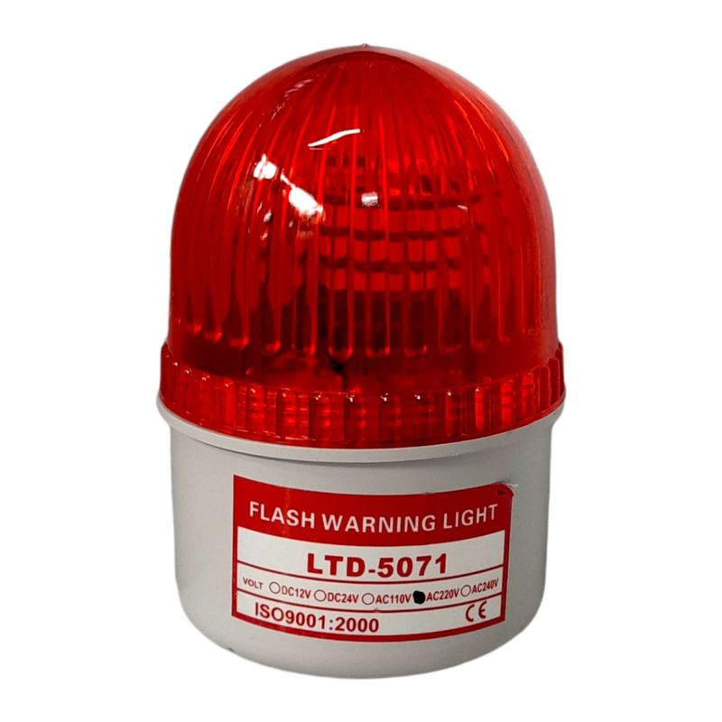 GENERICO - Baliza Destellante Imantada Rojo 220V