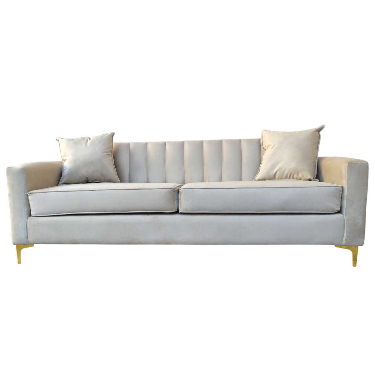 GENERICO - Sofa 3 Cuerpos Paris Beige Super Soft.