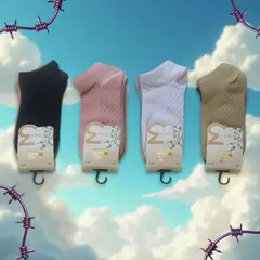 QIKUN - Calcetas Calcetines Medias Tobillera Algodon Mujer
