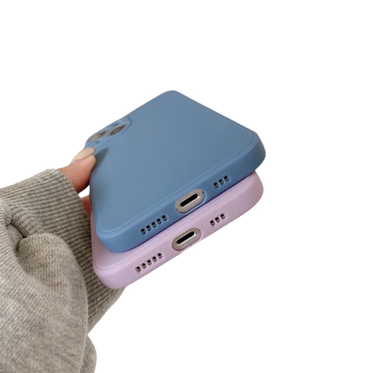 GENERICO - Carcasa Silicona Slim para iPhone 14 Pro / Lila