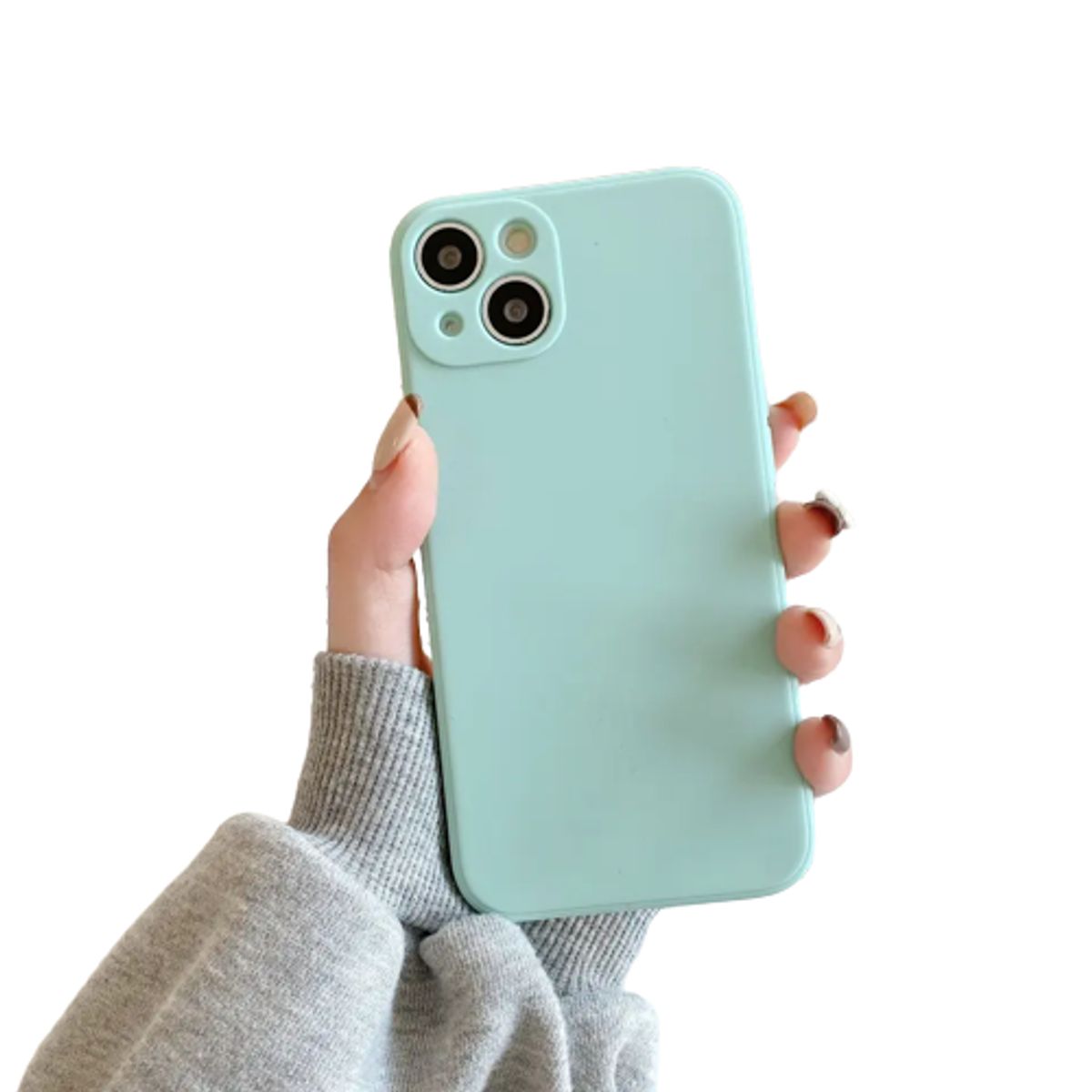 GENERICO - Carcasa Silicona Slim para iPhone 14 Pro / Turquesa