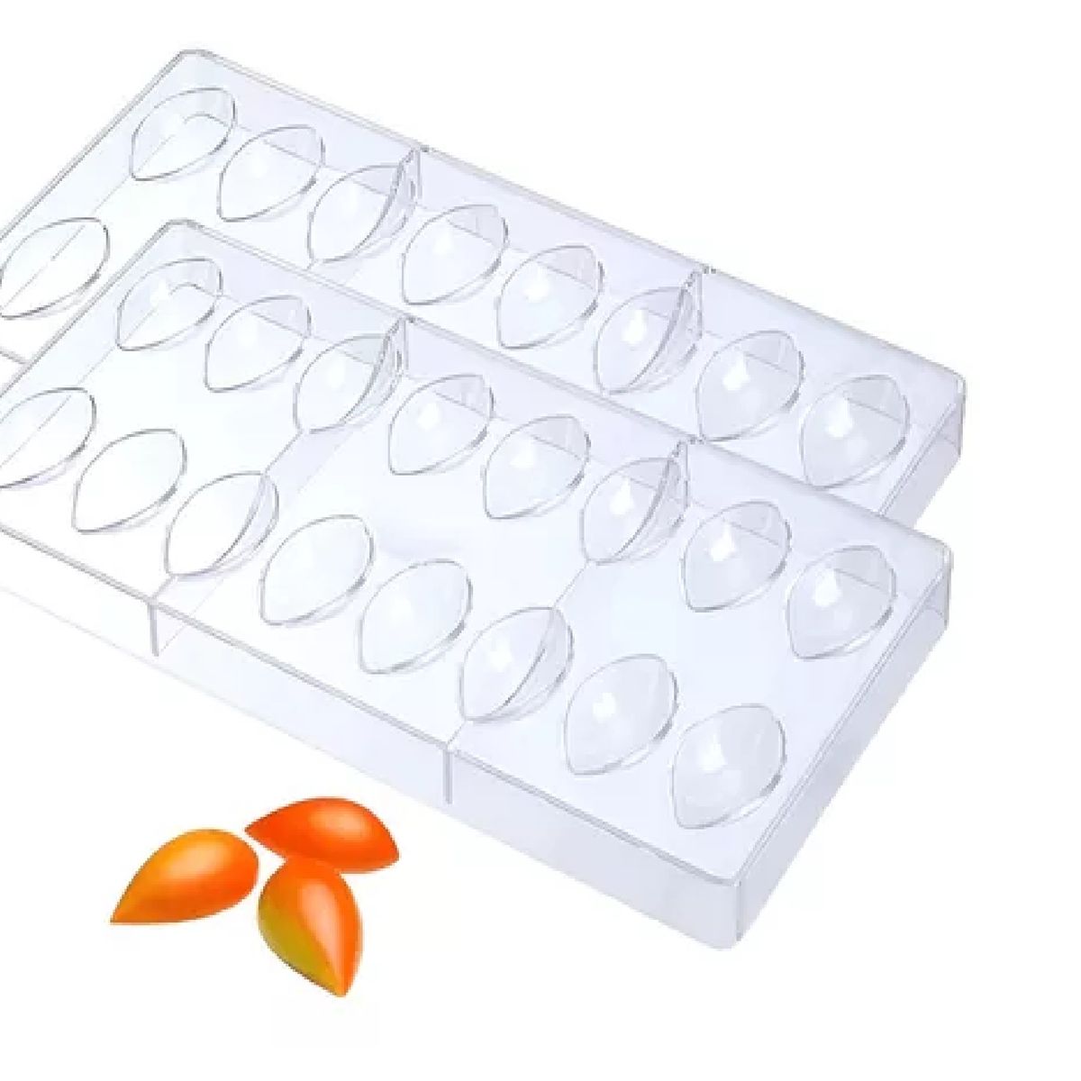 PASTELERIUSCL - Set X2 Moldes Para Bombones Molde Para Chocolate Ovalados