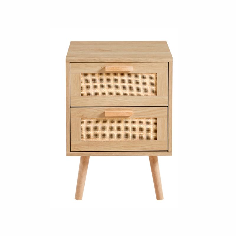 GENERICO - Velador Eames Mesh Doble  Madera clara