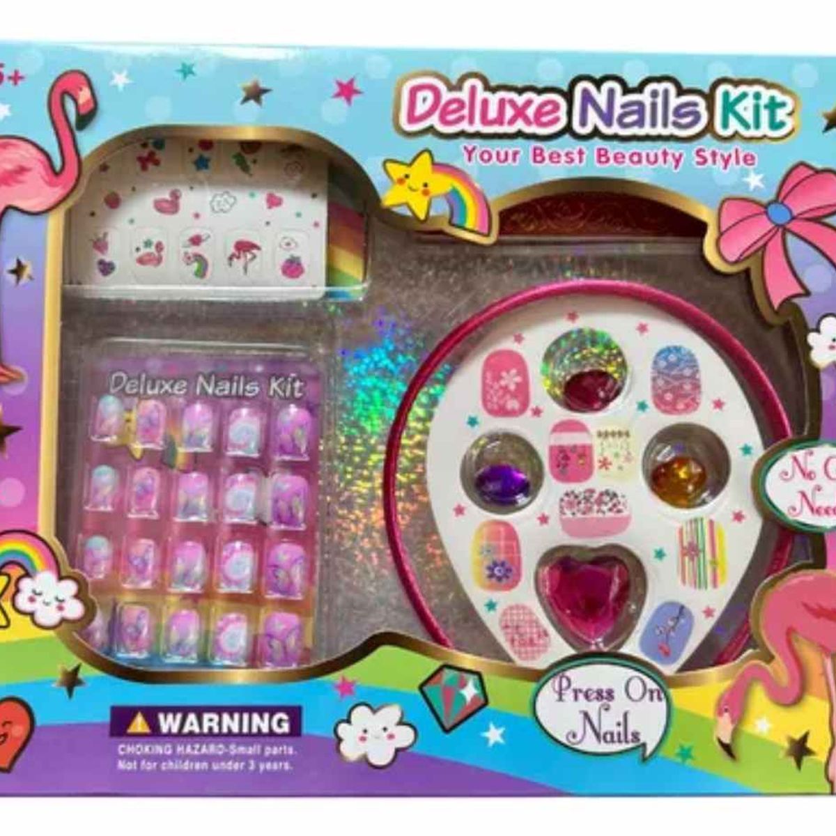 OEM - Juguete Deluxe Nails Kit Grande 20x26cm