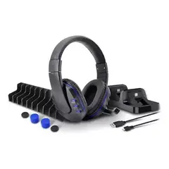 GENERICO - Auriculares Gamer 5 en 1 con micrófono y soporte incluido