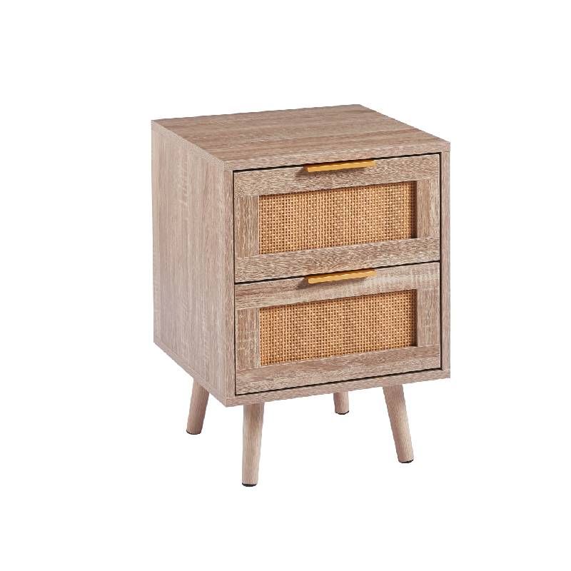 GENERICO - Velador Eames Mesh Doble - Madera oscura