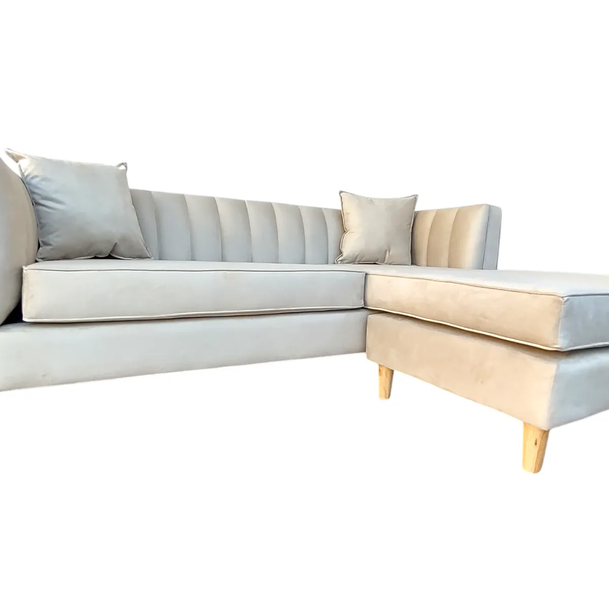 GENERICO - Sofa Seccional 4 Cuerpos Beige Nativo Super Soft