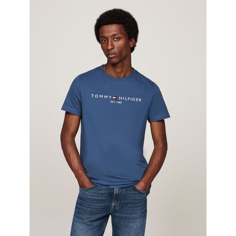 TOMMY HILFIGER - Polera Organic Cotton Con Logo Slim Fit