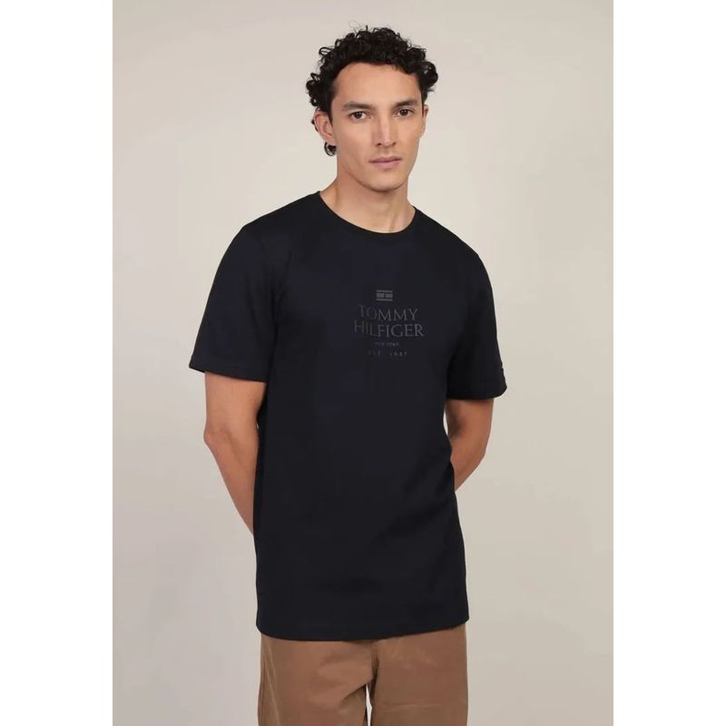 TOMMY HILFIGER - Polera Con Logo Tonal