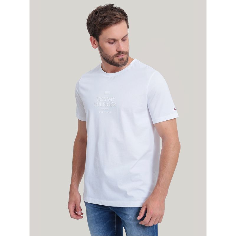 TOMMY HILFIGER - Polera Con Logo Tonal