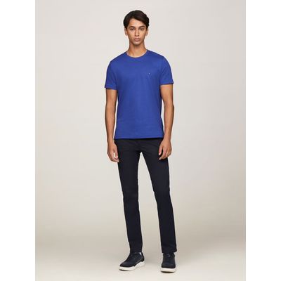 Imagen 2 del producto Polera Essential Cotton C-Neck Slim Fit Azul