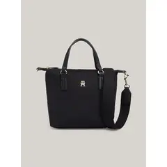 TOMMY HILFIGER - Cartera Tote Monogram Negro