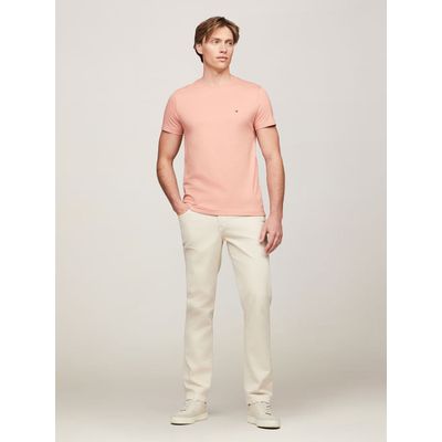 Imagen 2 del producto Polera Essential Cotton C-Neck Slim Fit Damasco