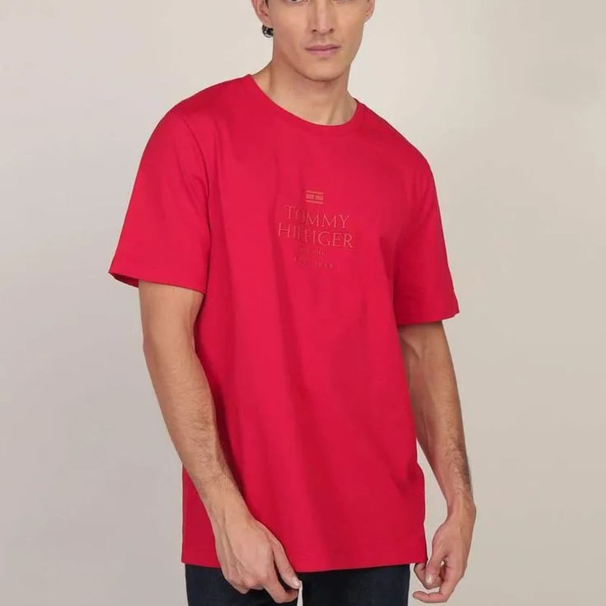 TOMMY HILFIGER - Polera Con Logo Tonal