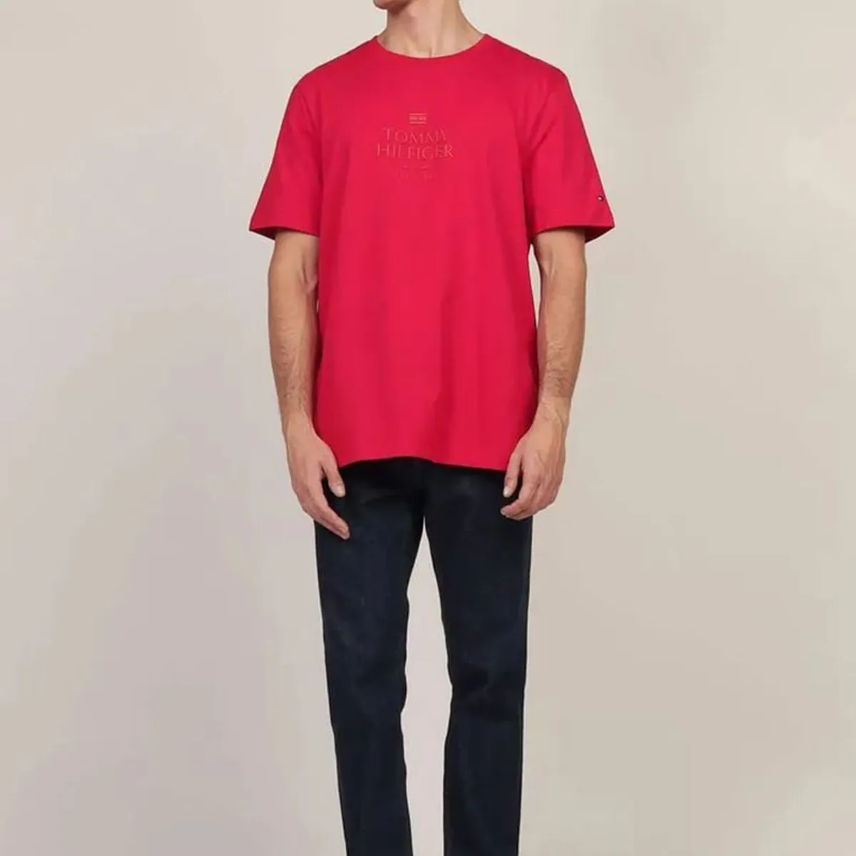 TOMMY HILFIGER - Polera Con Logo Tonal