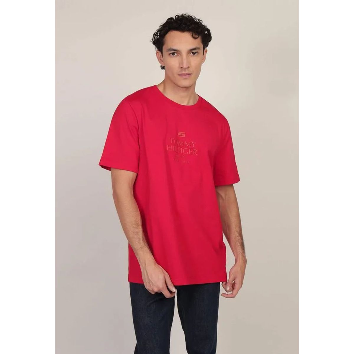 TOMMY HILFIGER - Polera Con Logo Tonal