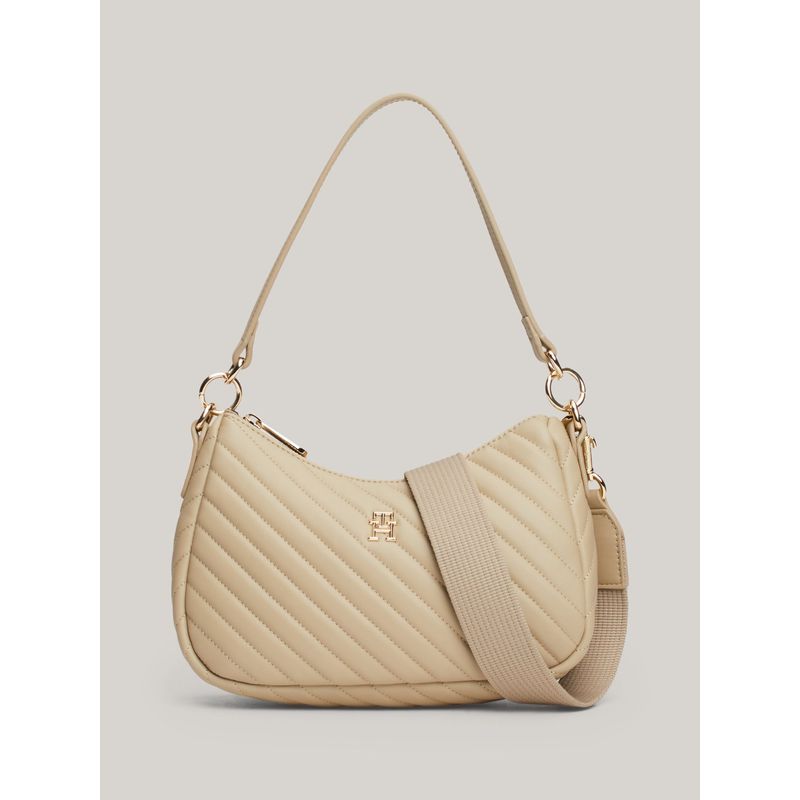 TOMMY HILFIGER - Cartera Poppy Reform Acolchada Beige Tommy Hilfiger