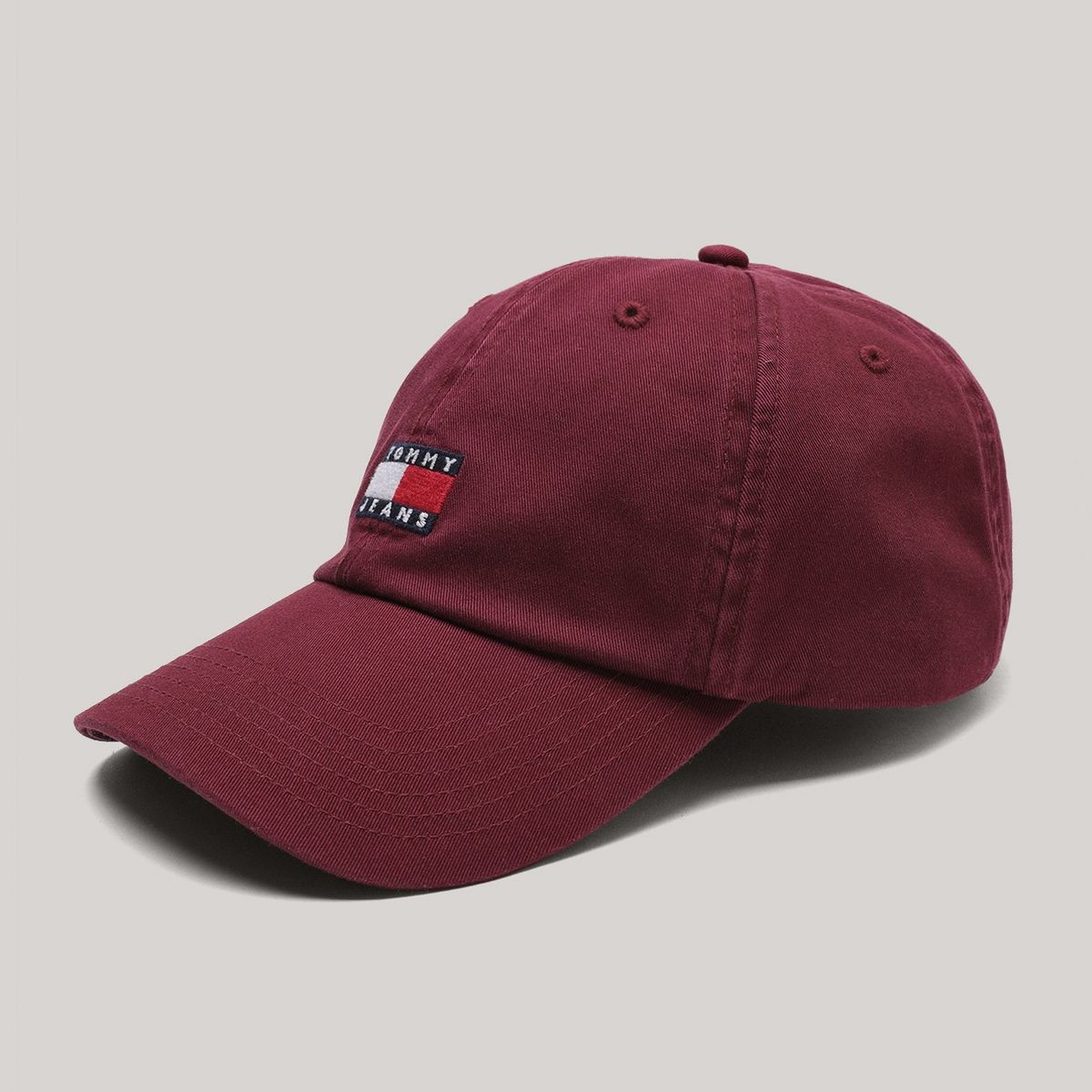 TOMMY HILFIGER - Jockey Heritage Con Parche Burdeo Tommy Jeans