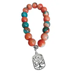 GENERICO - Pulsera piedra natural naranja