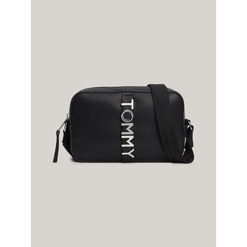 TOMMY HILFIGER - Bandolera City Bold Con Logo Metálico