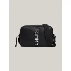 TOMMY HILFIGER - Bandolera City Bold Con Logo Metálico