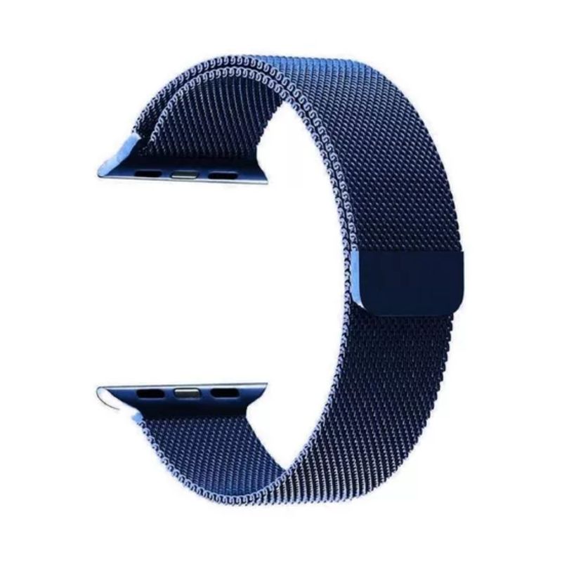 MACERATTA - Correa Magnética De Acero Para Apple Watch 38mm Azul